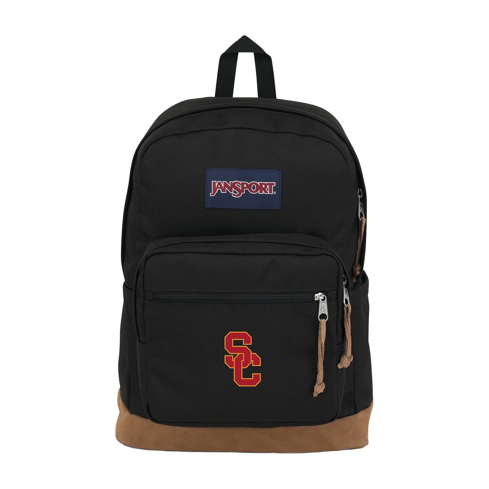 USC Trojans Jansport Black SC Interlock Right Pack Backpack | USC